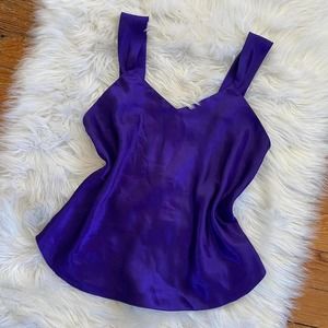 Vintage purple tank top silky